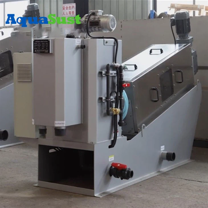 sludge dewatering screw press